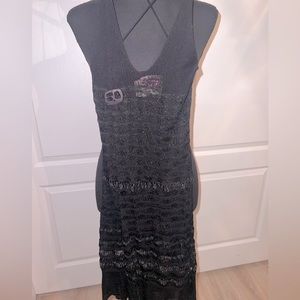 Miss Sixty crochet dress size L